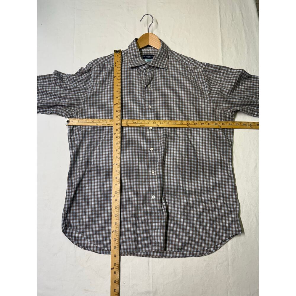 Peter Millar Collection Mens Button-Down Shirt Size large plaid 100% cotton - Picture 5 of 8